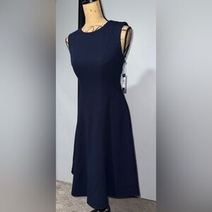 Elegant Navy Blue Tommy Hilfiger Sleeveless Dress